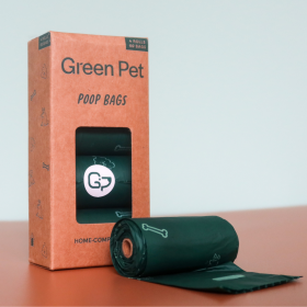 Home-Compostable Poop Bags (Color: 120 pieces, size: 8 Pack)